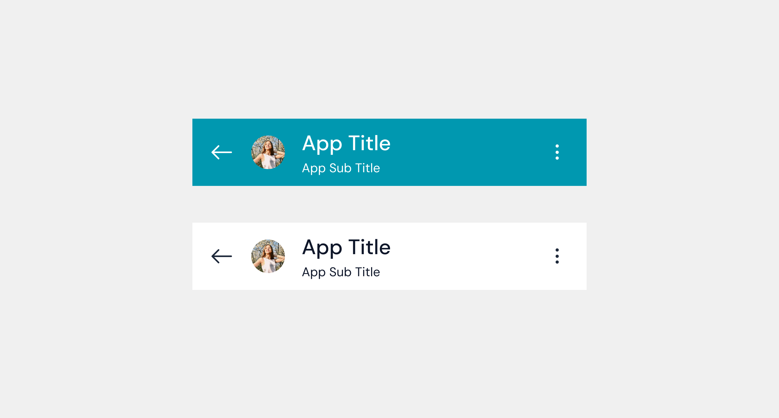 App Bar Example Variant