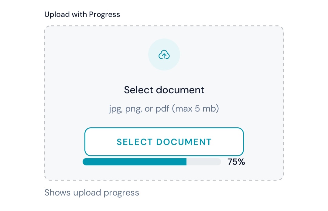 File Upload Single Upload Progress