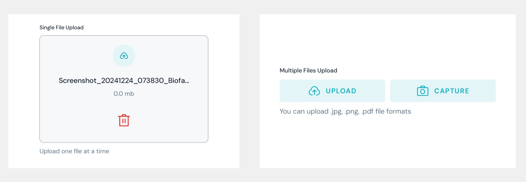 File Upload Types